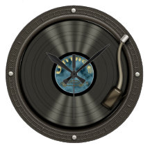 Vintage Vinyl Record Wall Clock