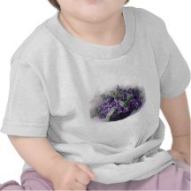 Vintage Violets Basket T Shirts