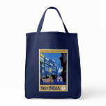 Vintage Visit India Travel Design Canvas Bag