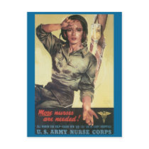 Vintage War Postcards, Nurses are needed