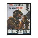 Vintage War Postcards, US Bonds