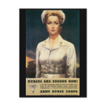 Vintage War Postcards, US Nurse Corps