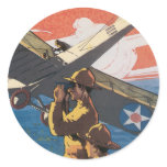 Vintage War Poster stickers - Air Force