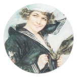 Vintage War Poster stickers - Pin up Navy