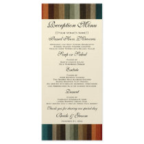 Vintage Warm Autumn Stripes Wedding