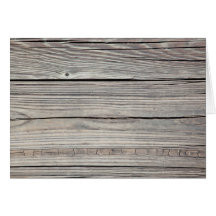 Vintage Weathered Wood Background - Old Board Card
