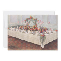 Vintage Wedding Banquet Table Custom Announcement