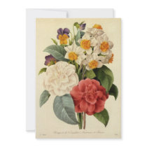 Vintage Wedding Bouquet, Blooming Flowers Announcements