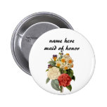 Vintage Wedding Bouquet, Blooming Flowers Pins