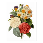 Vintage Wedding Bouquet, Blooming Flowers Postcards