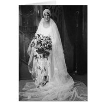 Vintage Wedding Bride Cards