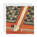 Vintage Wedding Ceremony, Bride and Groom invitations