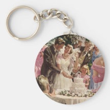 Vintage  Wedding Ceremony Keychains