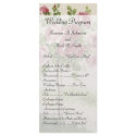 Vintage Wedding Ceremony Program rack cards