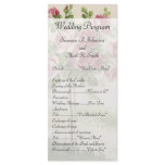 Vintage Wedding Ceremony Program rack cards