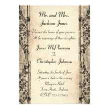 Vintage Wedding Invitation