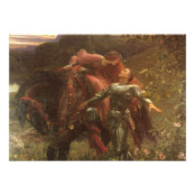 Vintage Wedding, La Belle Dame sans Merci, Dicksee Personalised Invite