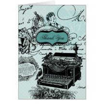Vintage Wedding Love Letters Thank You Note Cards
