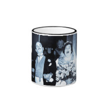 Vintage Wedding Picture - Happy Couple (Cyanotype) Coffee Mugs