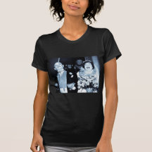 Vintage Wedding Picture - Happy Couple (Cyanotype) Tshirt