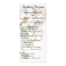 Vintage Wedding Programs Rack Cards