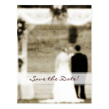 Vintage Wedding Save The Date Post Cards