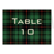 Vintage Wedding, Tartan Davidson Modern Pattern Greeting Cards