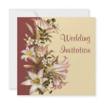 Vintage Wedding Vow Renewal Square Invitation