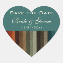 Vintage Wedding, Warm Autumn Stripes Pattern Sticker
