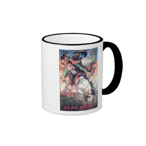 Vintage western movie poster mug
