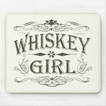 Vintage Whiskey Girl Mousepad