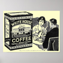 Vintage White House Coffee ad-poster