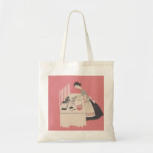 Vintage Wife Baking Tote Bags