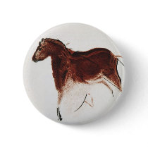 Vintage Wild Horse Cave Painting buttons
