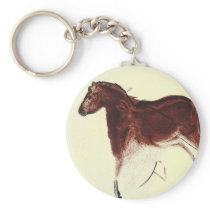 Vintage Wild Horse Cave Painting keychains