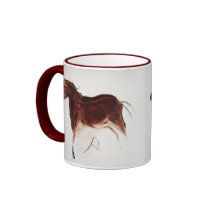 Vintage Wild Horse Cave Painting mugs