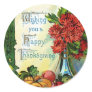 Vintage Wishing You a Happy Thanksgiving Stickers