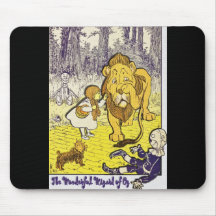 Vintage Wizard of Oz 1st Edition Print Mousepads