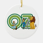 Vintage Wizard of Oz Characters and Letters Christmas Ornaments