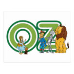 Vintage Wizard of Oz Characters and Letters Postcard