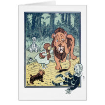Vintage Wizard of Oz Characters Yellow Brick Road Cards