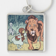 Vintage Wizard of Oz Characters Yellow Brick Road Key Chains