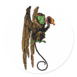 Vintage Wizard of Oz; Flying Monkey Round Sticker