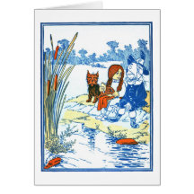 Vintage Wizard of Oz Illustration - Pond Greeting Cards