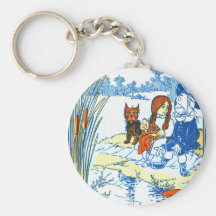 Vintage Wizard of Oz Illustration - Pond Keychain