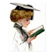 Vintage Woman Graduate Postcard