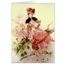 Vintage Woman Greeting Cards