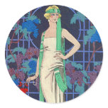 Vintage Woman in Arbor stickers