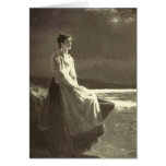 Vintage - Woman Looking Out To Sea cards