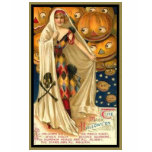 Vintage Woman with Cape Halloween Dark Tees t-shirts